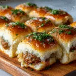 Pull-Apart Meatball Sliders with Garlic Parmesan Butter Delight! 3 Pull-Apart Meatball Sliders with Garlic Parmesan Butter