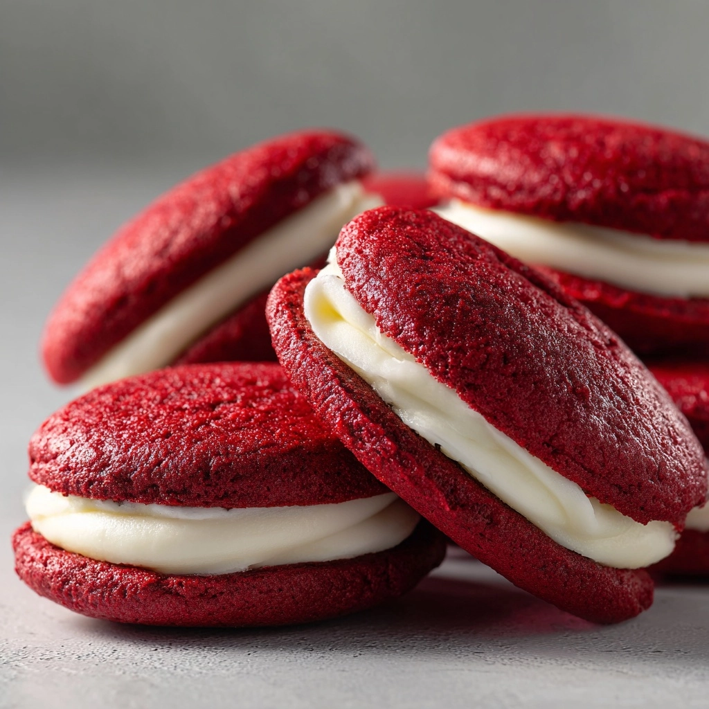 Red Velvet Sandwich Cookies