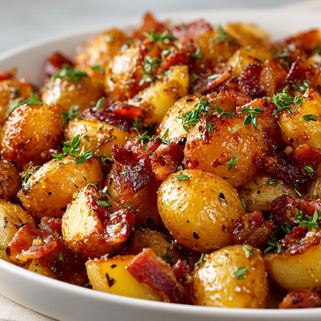 Roasted Potatoes Recipe with Honey and Bacon That Delights! 2 Roasted Potatoes Recipe with Honey and Bacon