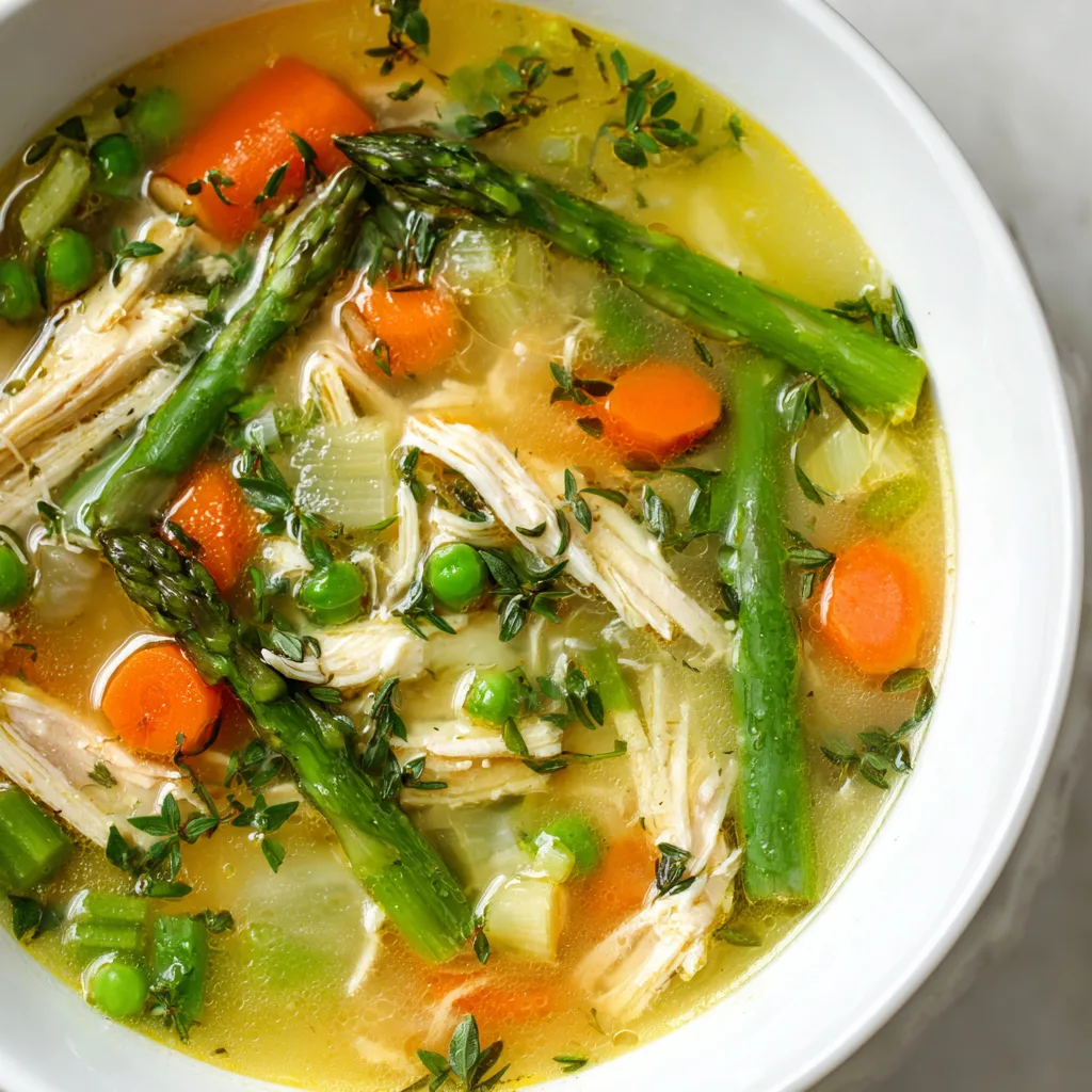 Simple Lemony Chicken Soup with Spring Veggies: A Refreshing Boost! 2 Simple Lemony Chicken Soup with Spring Veggies