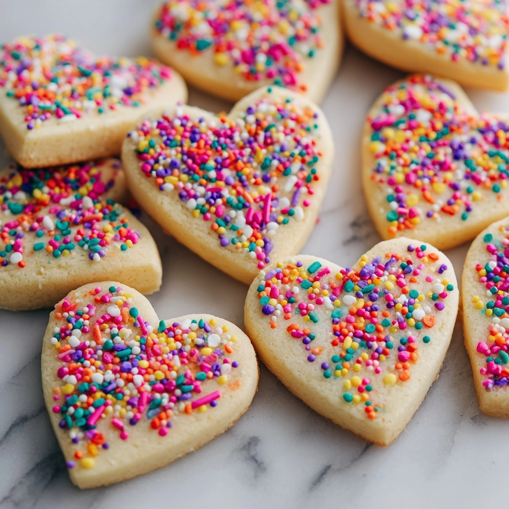Slice and Bake Heart Cookies