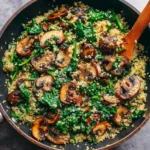 Spinach Mushroom Quinoa Recipe – Quinoa Skillet Recipe