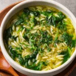 Spinach Orzo Soup