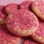 Strawberry Sugar Cookies with Sparkling Strawberry Sugar