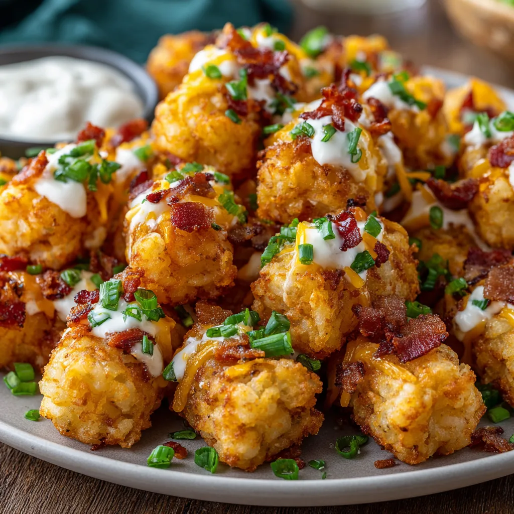 Tasty Loaded Tater Tot Appetizers Recipe