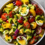 Workout Egg Avocado Salad