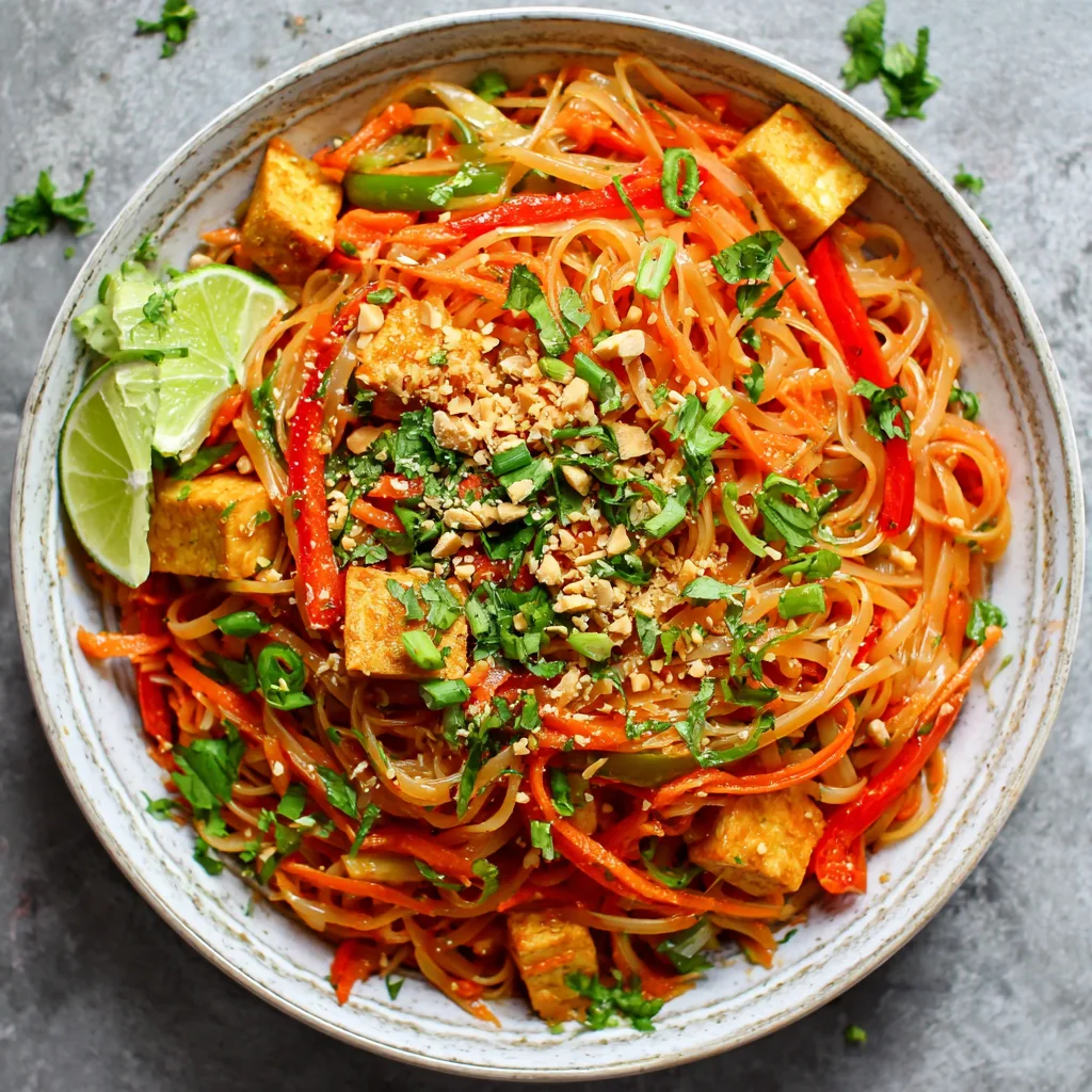 15-Minute Veggie Pad Thai: Quick Dinner Delight! 2 15-Minute Veggie Pad Thai (Weeknight Vegan)