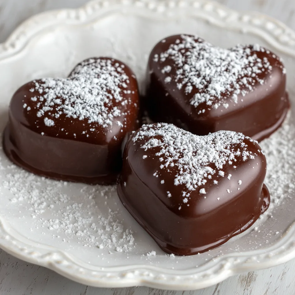3-Ingredient Chocolate Fudge Hearts