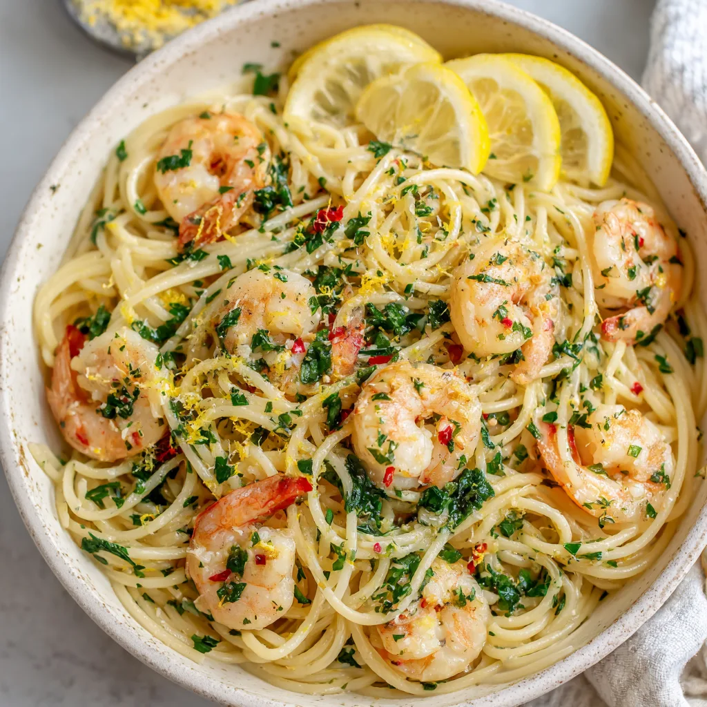30-Minute Garlic Butter Shrimp Pasta