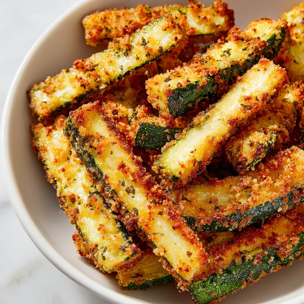 Air Fryer Zucchini Fries: The Perfect Healthy Snack! 2 Air Fryer Zucchini Fries (Healthy Snack)