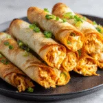 Baked Buffalo Chicken Taquitos
