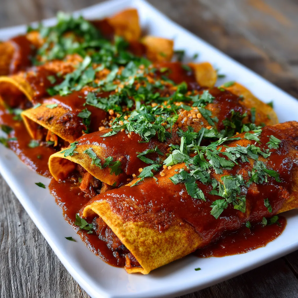 Black Bean and Sweet Potato Enchiladas: A Flavorful Vegan Delight! 2 Black Bean and Sweet Potato Enchiladas (Vegan & Lent-Friendly)