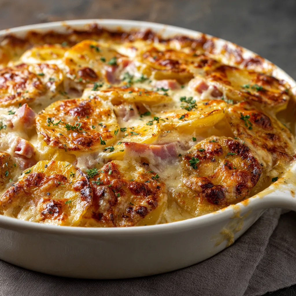 Cheesy Scalloped Potatoes and Ham: A Comfort Food Delight! 2 Cheesy Scalloped Potatoes and Ham