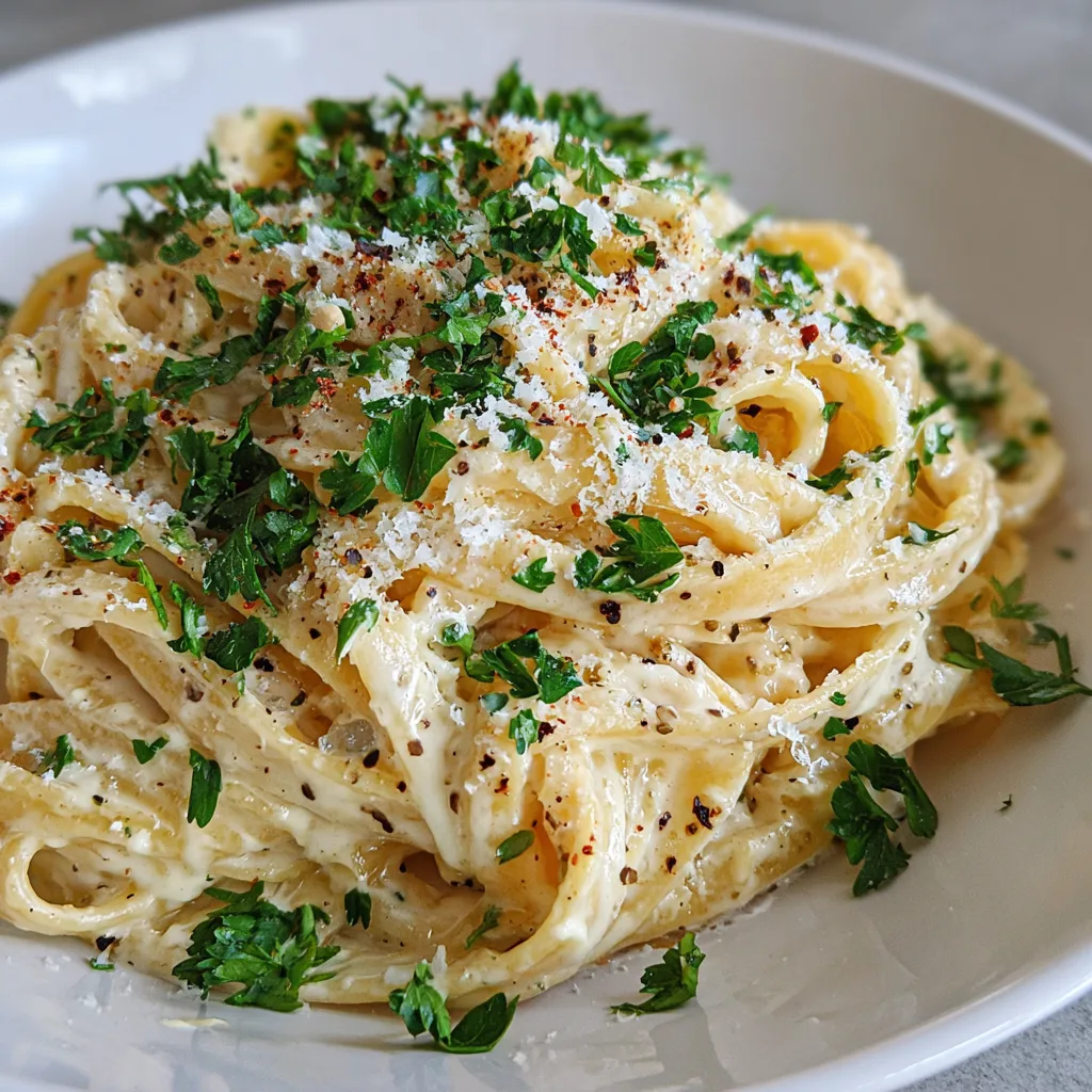 Creamy Truffle Garlic Pasta (Date Night Special)