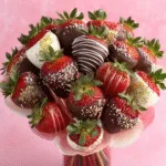 Cupid's Chocolate-Covered Strawberry Bouquet