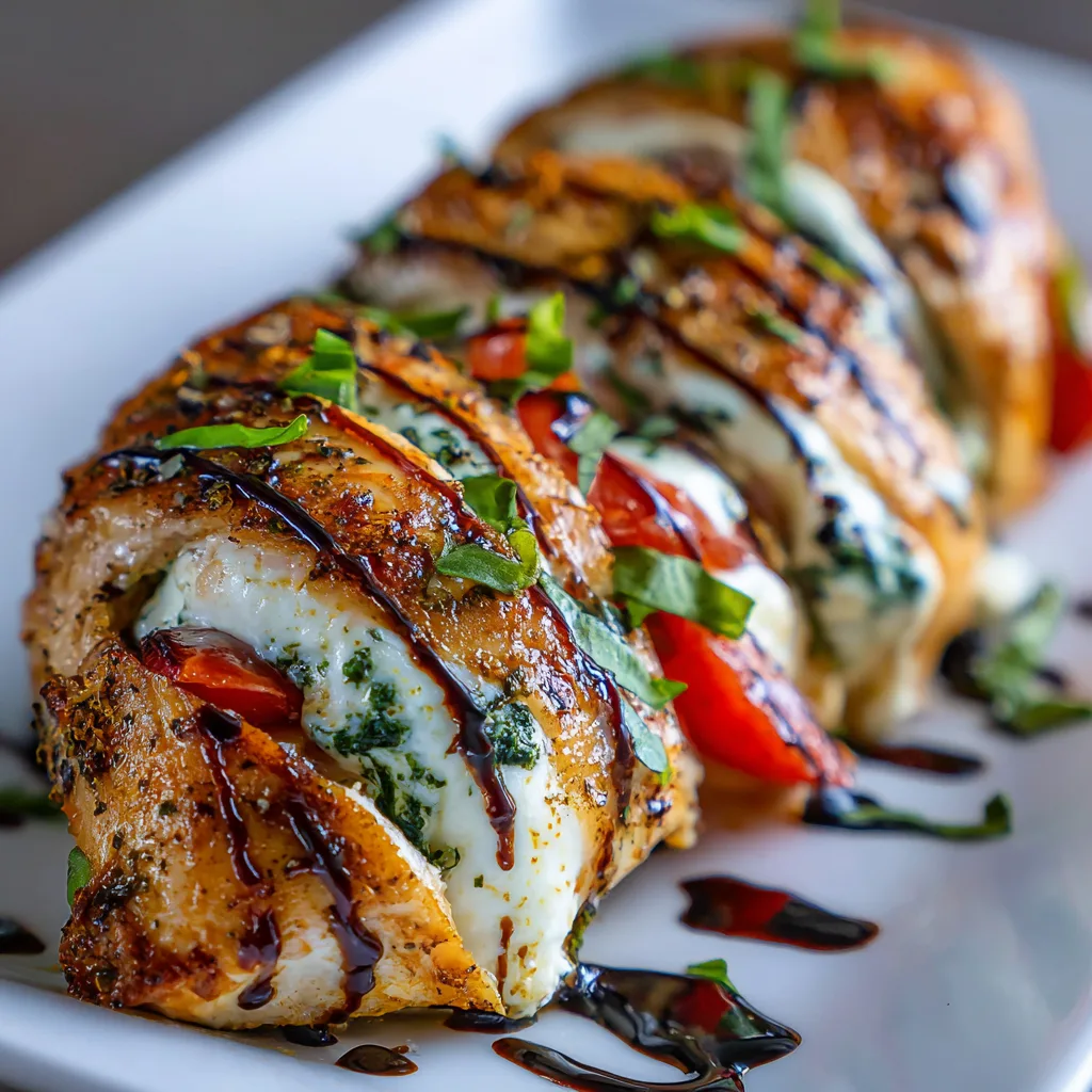 Easy Caprese Stuffed Chicken Breasts