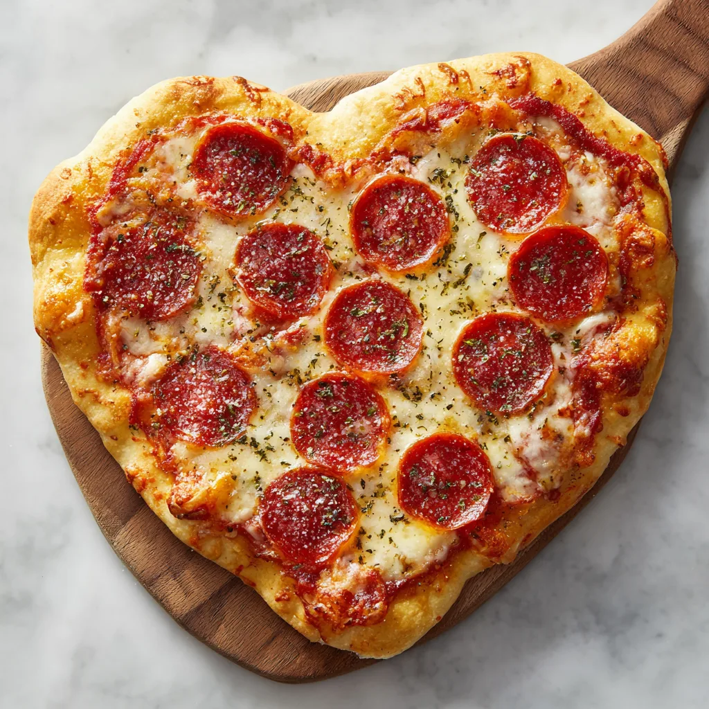 Easy Heart-Shaped Pepperoni Pizza: Make Love at Home! 2 Easy Heart-Shaped Pepperoni Pizza