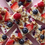 Frozen Yogurt Bark with Berries