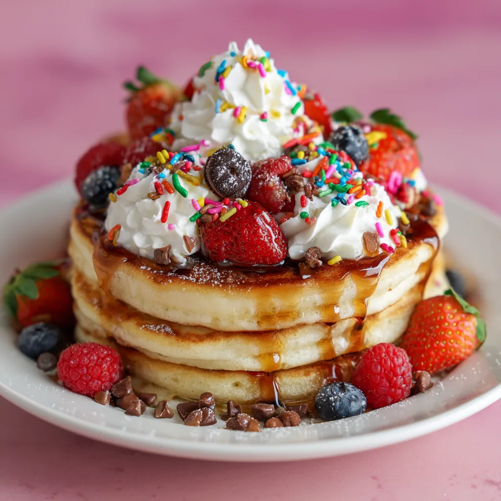 Galentine's Brunch Board with Pancakes & Berries