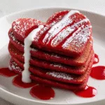 Heart-Shaped Red Velvet Pancakes (Valentine's Breakfast Treat)