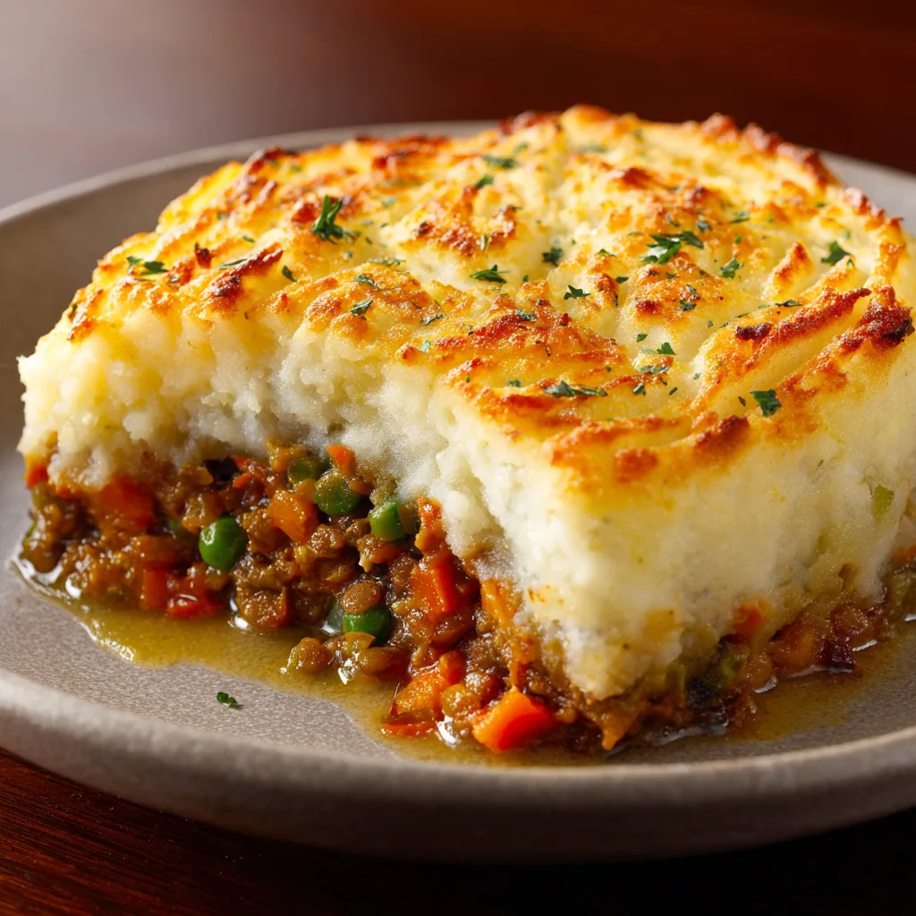 Lentil and Vegetable Shepherd’s Pie (Meatless Comfort Food)