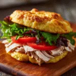 Low-Carb Cloud Bread Turkey Sandwich