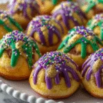 Mardi Gras King Cake Bites: Indulge in a Festive Delight! 3 Mardi Gras King Cake Bites