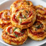 Pepperoni Pizza Pinwheels (Kid-Friendly Snack)