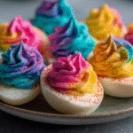 Rainbow Deviled Eggs (Colorful Easter Appetizer)