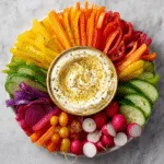 Rainbow Veggie Platter with Pot of Gold Dip Delights! 3 Rainbow Veggie Platter with Pot of Gold Dip