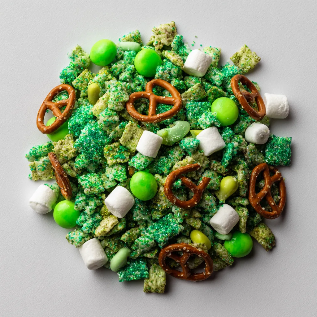 Shamrock Party Mix (Minty Green Cereal Snack)
