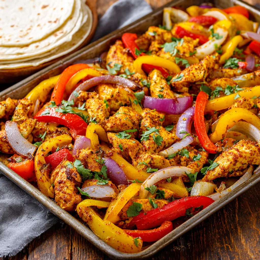 Sheet Pan Chicken Fajitas (Quick Cleanup)