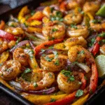 Sheet Pan Shrimp Fajitas (Quick Lenten Dinner)