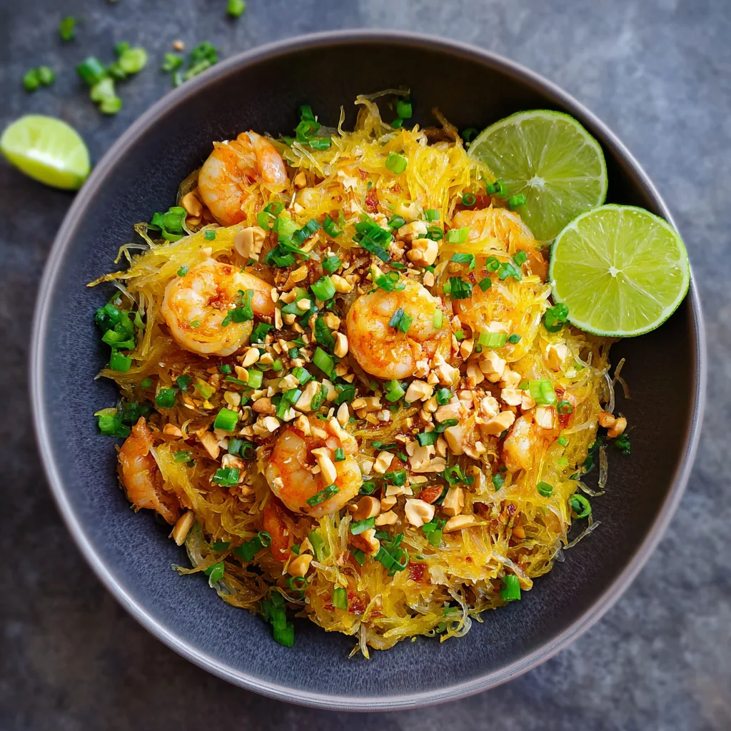 Spaghetti Squash Pad Thai: Deliciously Low-Carb & Gluten-Free! 2 Spaghetti Squash Pad Thai (Low-Carb & Gluten-Free)