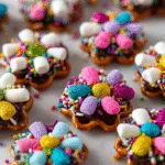 Spring Flower Pretzel Bites: A Fun Kids Snack Recipe! 3 Spring Flower Pretzel Bites (Easy Kids Snack)