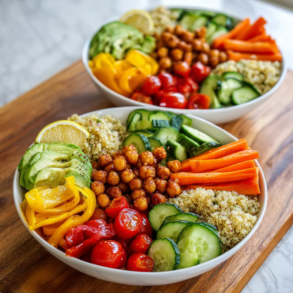 Spring Veggie Buddha Bowls: Your Ultimate Meal Prep Guide 2 Spring Veggie Buddha Bowls (Meal Prep Lunch Idea)