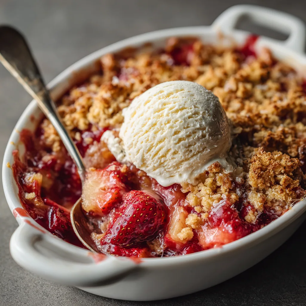 Strawberry Rhubarb Crisp: A Delightful Early Spring Dessert! 2 Strawberry Rhubarb Crisp (Early Spring Dessert)
