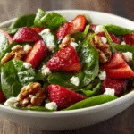 Sweetheart Spinach Salad with Strawberries & Feta Delights! 3 Sweetheart Spinach Salad with Strawberries & Feta