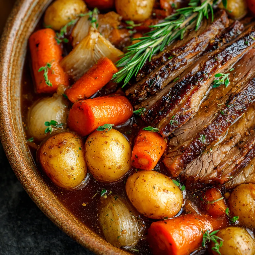 Tender Pot Roast with Root Vegetables: A Comforting Delight! 2 Tender Pot Roast with Root Vegetables