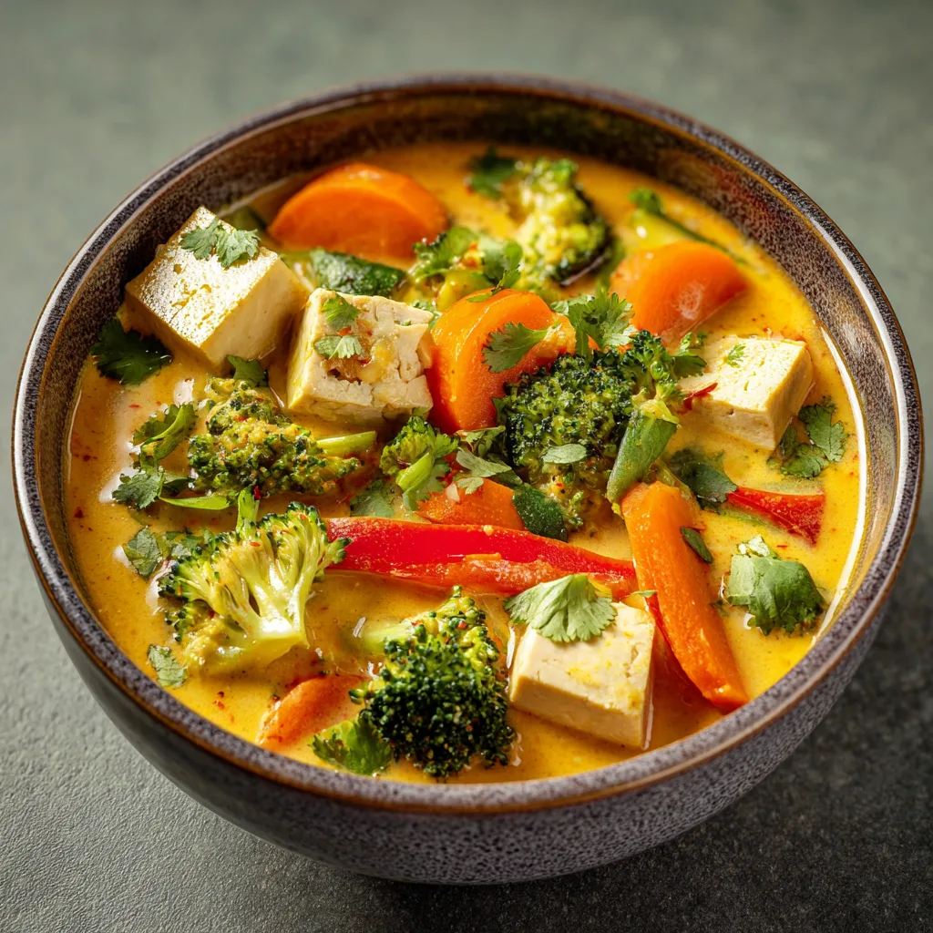 Thai Coconut Curry with Tofu and Vegetables