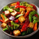Tofu Stir-Fry with Rainbow Vegetables: Delightfully Healthy! 3 Tofu Stir-Fry with Rainbow Vegetables (Vegan & Gluten-Free)