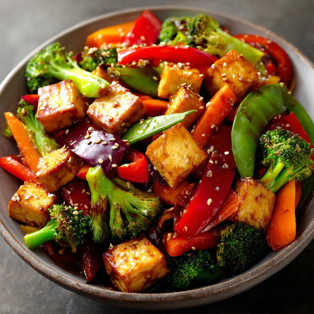 Tofu Stir-Fry with Rainbow Vegetables: Delightfully Healthy! 2 Tofu Stir-Fry with Rainbow Vegetables (Vegan & Gluten-Free)