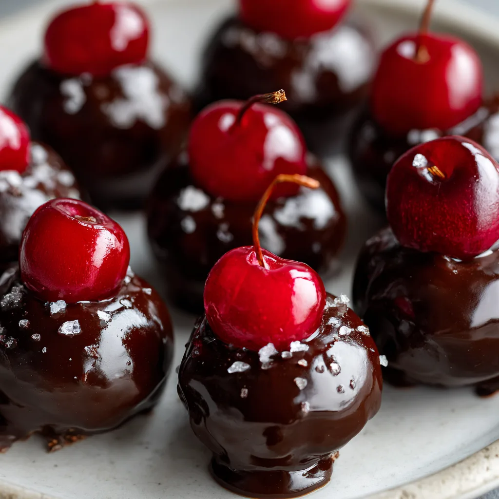 Vegan Chocolate-Covered Cherry Bites (Healthy Valentine Treat)
