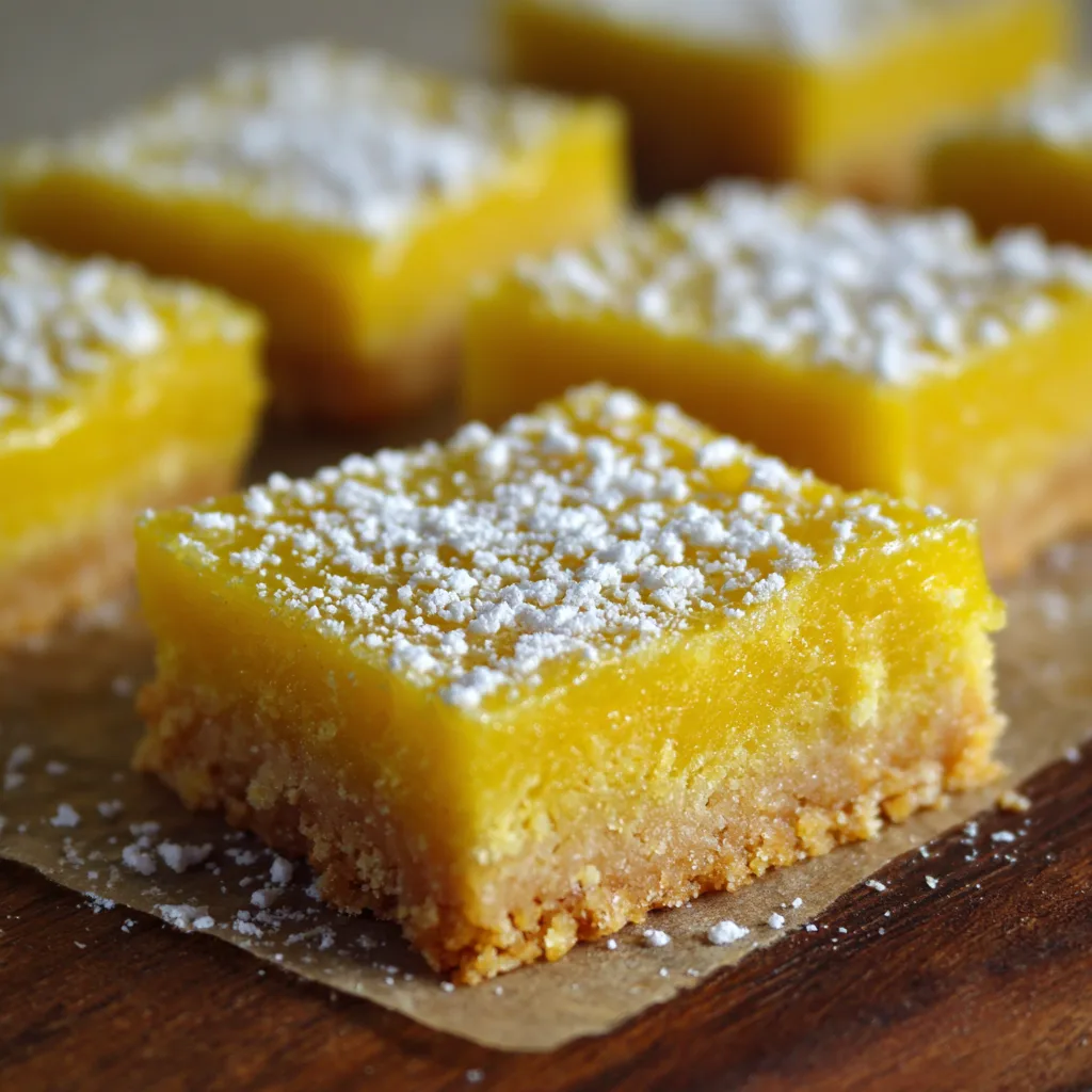 Vegan Lemon Bars (Gluten-Free)