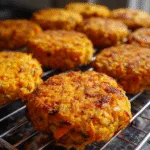 Baked Carrot and Coconut Fritters: Using Juice Pulp for a High-Fiber Lunch