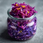 Fermented Purple Cabbage with Ginger and Turmeric Boosts Gut Health! 3 Fermented Purple Cabbage with Ginger and Turmeric for Spring Gut Health