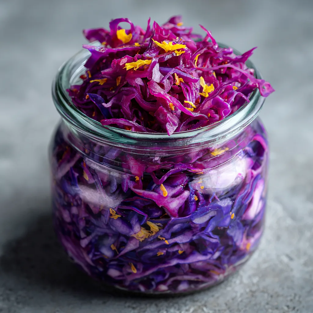 Fermented Purple Cabbage with Ginger and Turmeric Boosts Gut Health! 2 Fermented Purple Cabbage with Ginger and Turmeric for Spring Gut Health