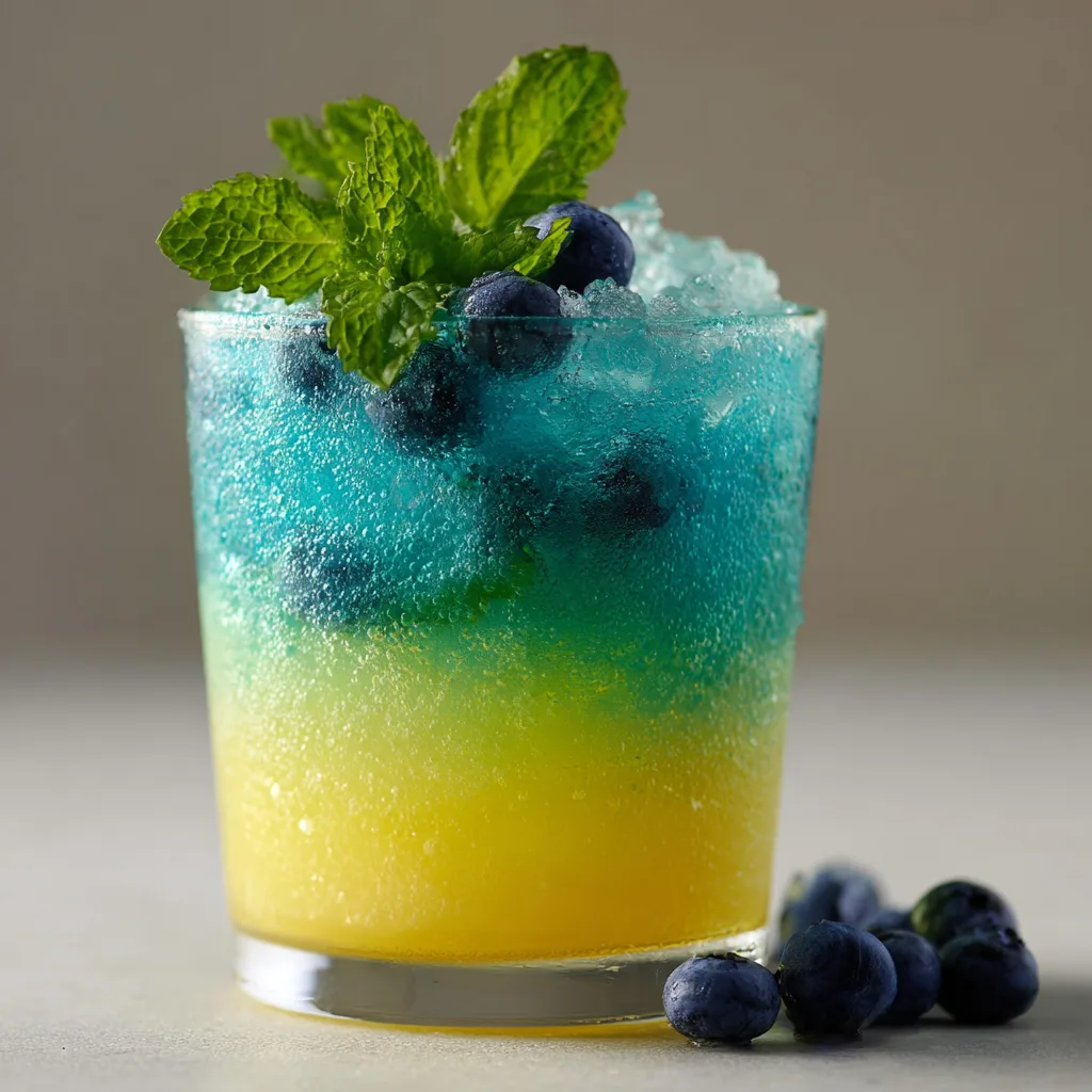 Frosted Mint and Blueberry Lemonade: Discover the Cool Blue Refreshment! 2 Frosted Mint and Blueberry Lemonade: A "Cool Blue" Refresher