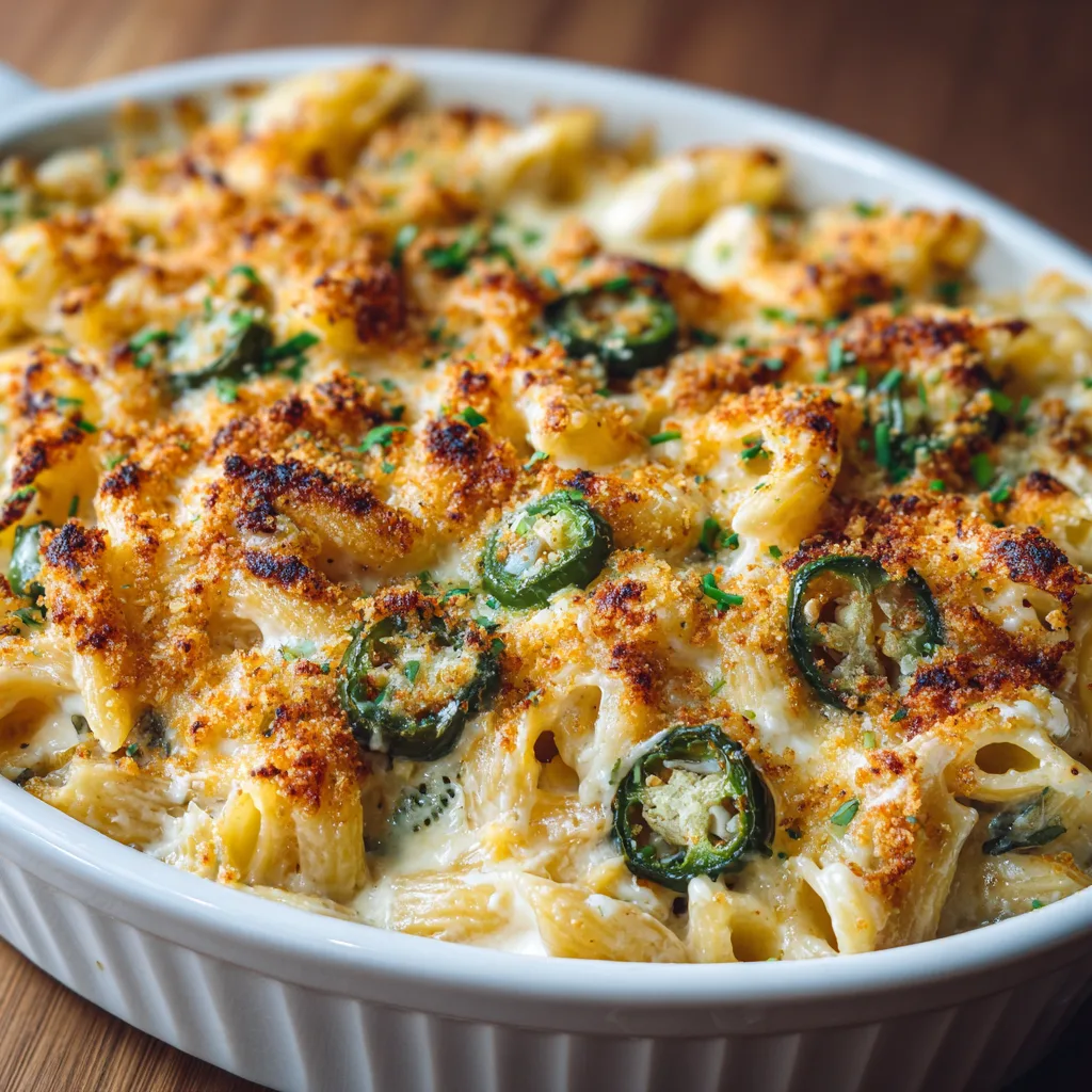 Jalapeño Popper Pasta Bake: Your Late-Night Game Delight! 2 Jalapeño Popper Pasta Bake: Comfort Food for Late-Night Games