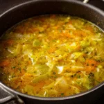 Low-Waste Vegetable Broth Using Cabbage Scraps and Onion Skins